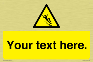 Custom Slippery Stairs Sign